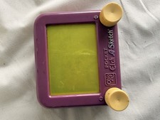 Ohio Art Etch A Sketch Pocket Purple Yellow Classic Drawing Toy MPN 1G1503