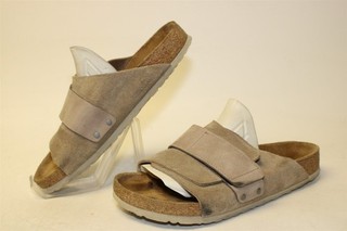 Zapatos Birkenstock Kyoto Gamuza Taupe Diapositivas Hechos en Alemania Hombres Talla 9 R 42 Mujeres 11