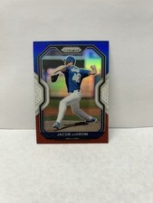 Jacob DeGrom 2021 Prizm Baseball Carolina Blue Prizms Tier II Card #111 Mets