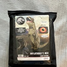 Rubie's Inflatable T-Rex Adult Costume Brown Green Lenticular Eyes One Size