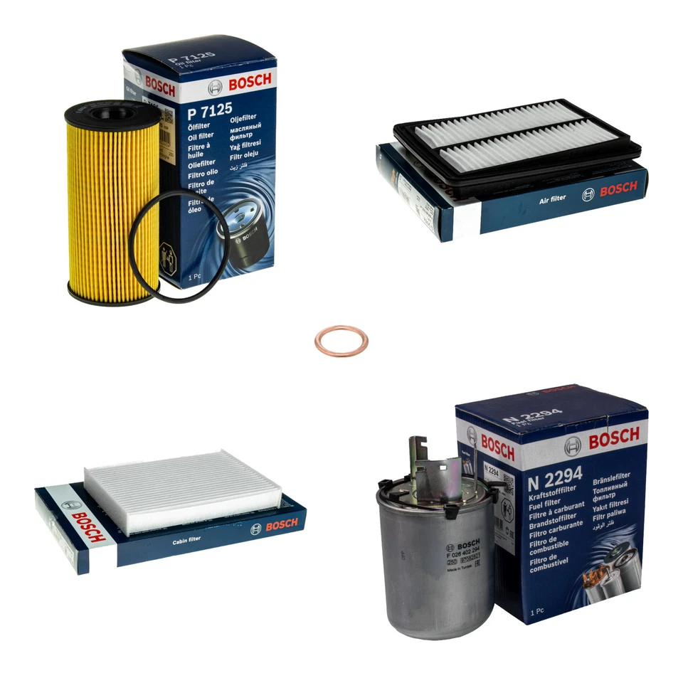 BOSCH Inspektionspaket Filterset für Nissan X-Trail T32_ Renault Koleos II HC