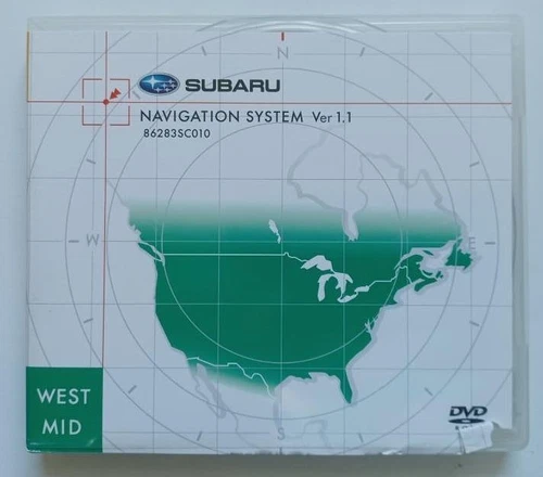 SUBARU Navigation System Ver 1.1 - Mid West (2007 DVD-ROM Software) 862835C010