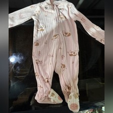 Carter's Pink and Brown Baby Footie