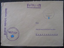 X4597 Umschlag FPNr. 20597 A vom 13.4.43 an W.B.K. Saarlautern