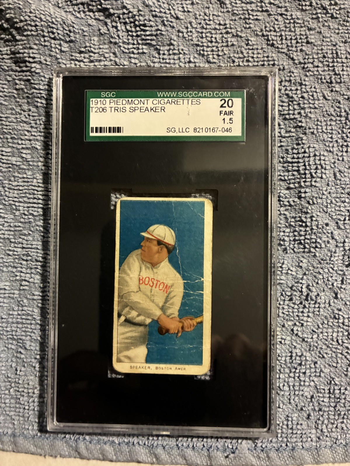 1909 T206 Tris Speaker SGC 1.5 Piedmont
