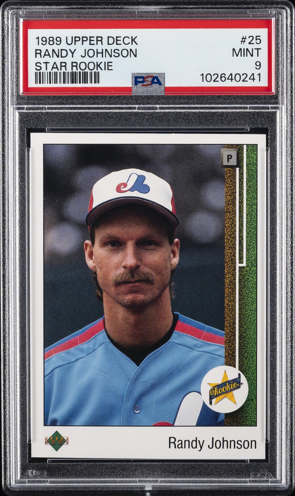 1989 UD STAR RC #25 RANDY JOHNSON ROOKIE RC PSA 9