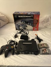 Nintendo 64 Console Boxed But No Polystyrene 2 007 Golden Eye Tested And Working