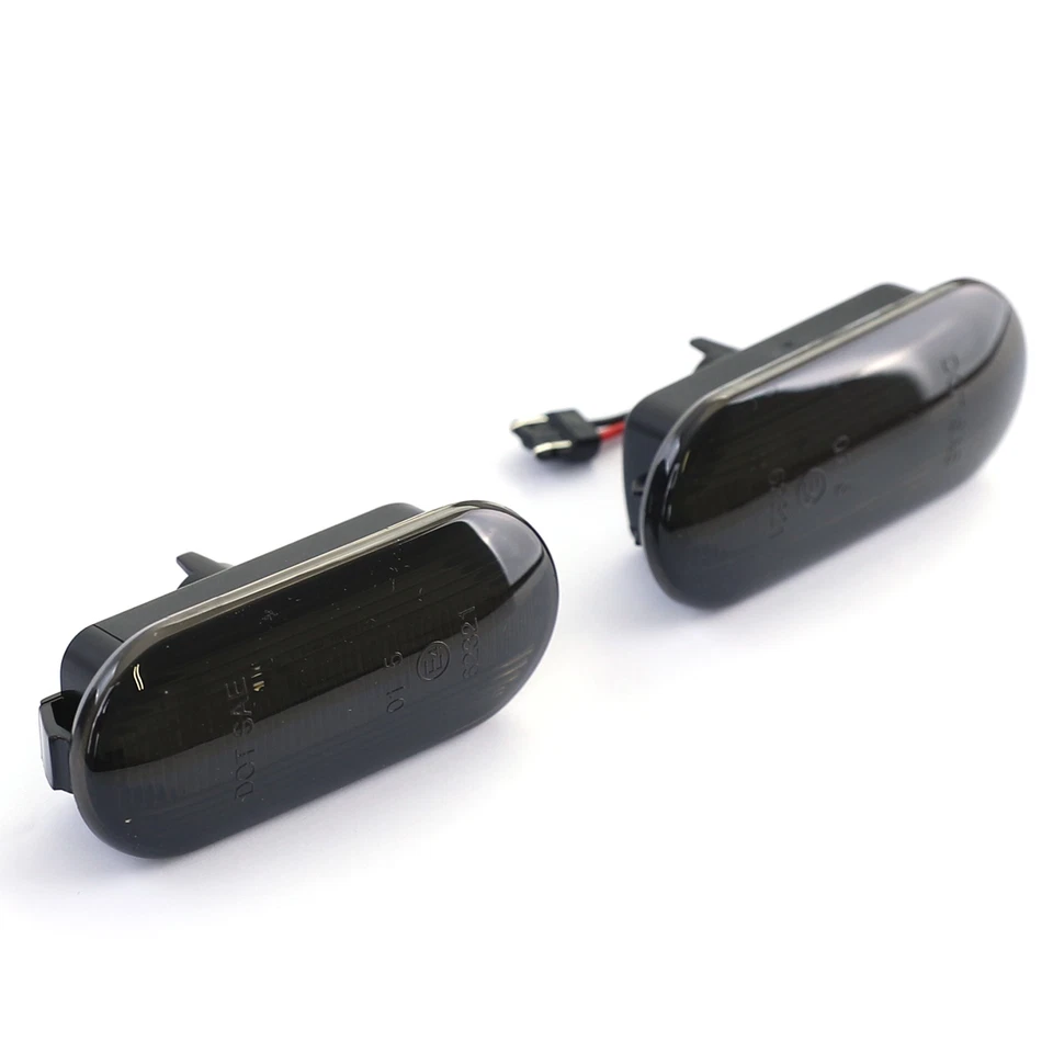 LED Lightbar Seitenblinker Schwarz für Seat Ibiza 2 3 4 Leon Mii Toledo 1 2 3 - Bild 3 von 4