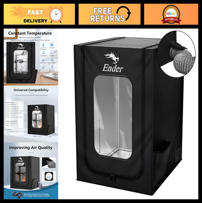 3D Printer Enclosure with Fan, Fireproof Dustproof Cover for Ender 3 V3 S1 Pro 7