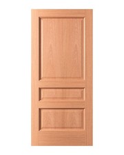 ETO DOORS   MA300 CLASSIC INTERIOR SOLID CORE 3 PANEL MAHOGANY SLAB VINTAGE DOOR