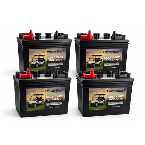 PowerStar Heavy Duty 8V Flooded Lead Acid Battery, Replaces Trojan