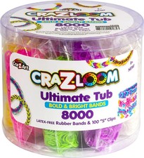 Cra-Z-Art Cra-Z-Loom Ultimate Tub Fulla Bands-8000 Pieces - 191854