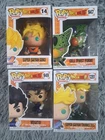 Lot of 4 Dragon Ball Z Funkos Figurines Cell Vegito Goku Trunks Funko Pop