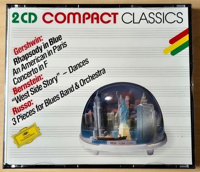 2-CD Compact Classics ''Gershwin Bernstein Russo'' Werbemappe Dt. Grammophon 1991