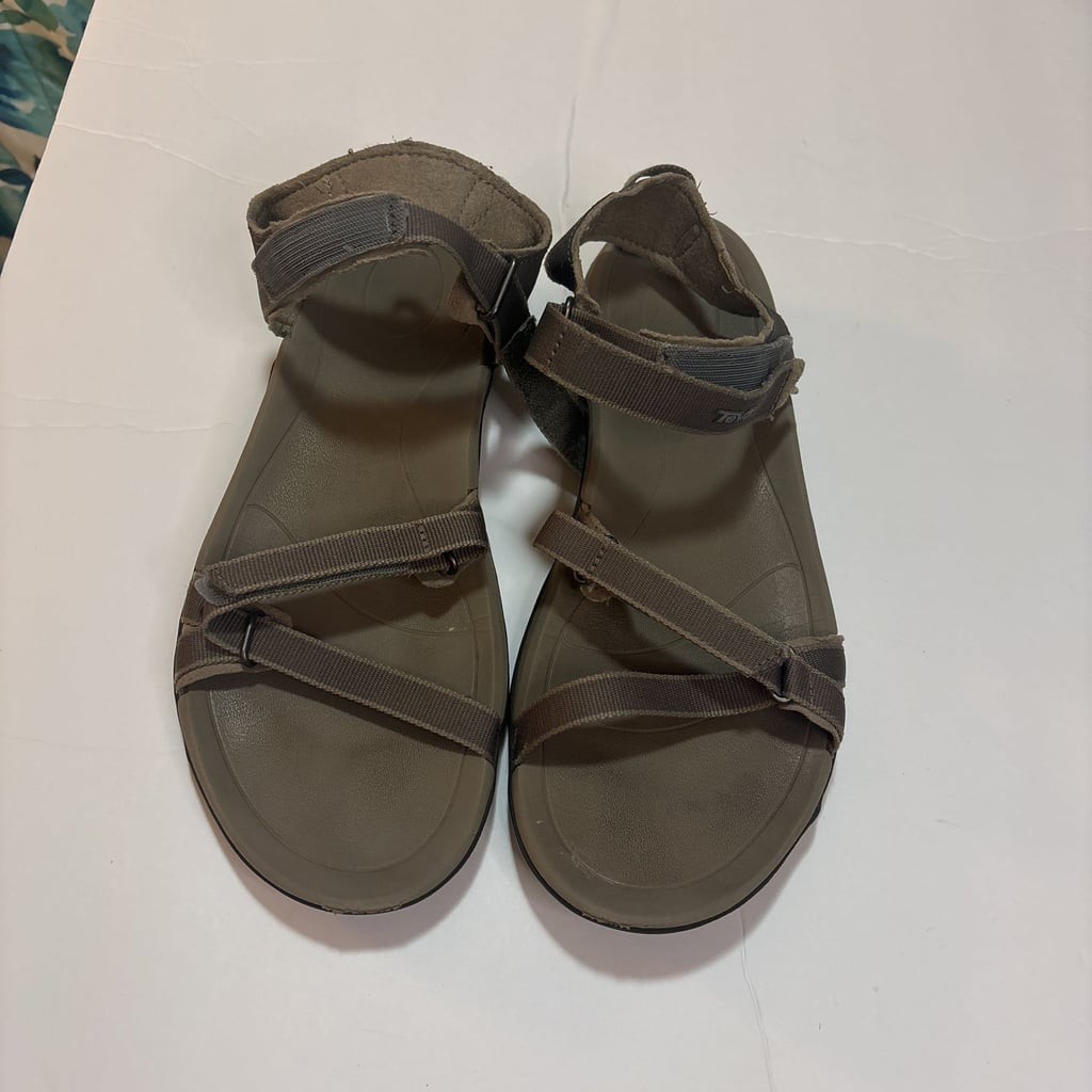 Teva Verra Womens Sandals Brown Straps Waterproof Hiking Camping SZ 10