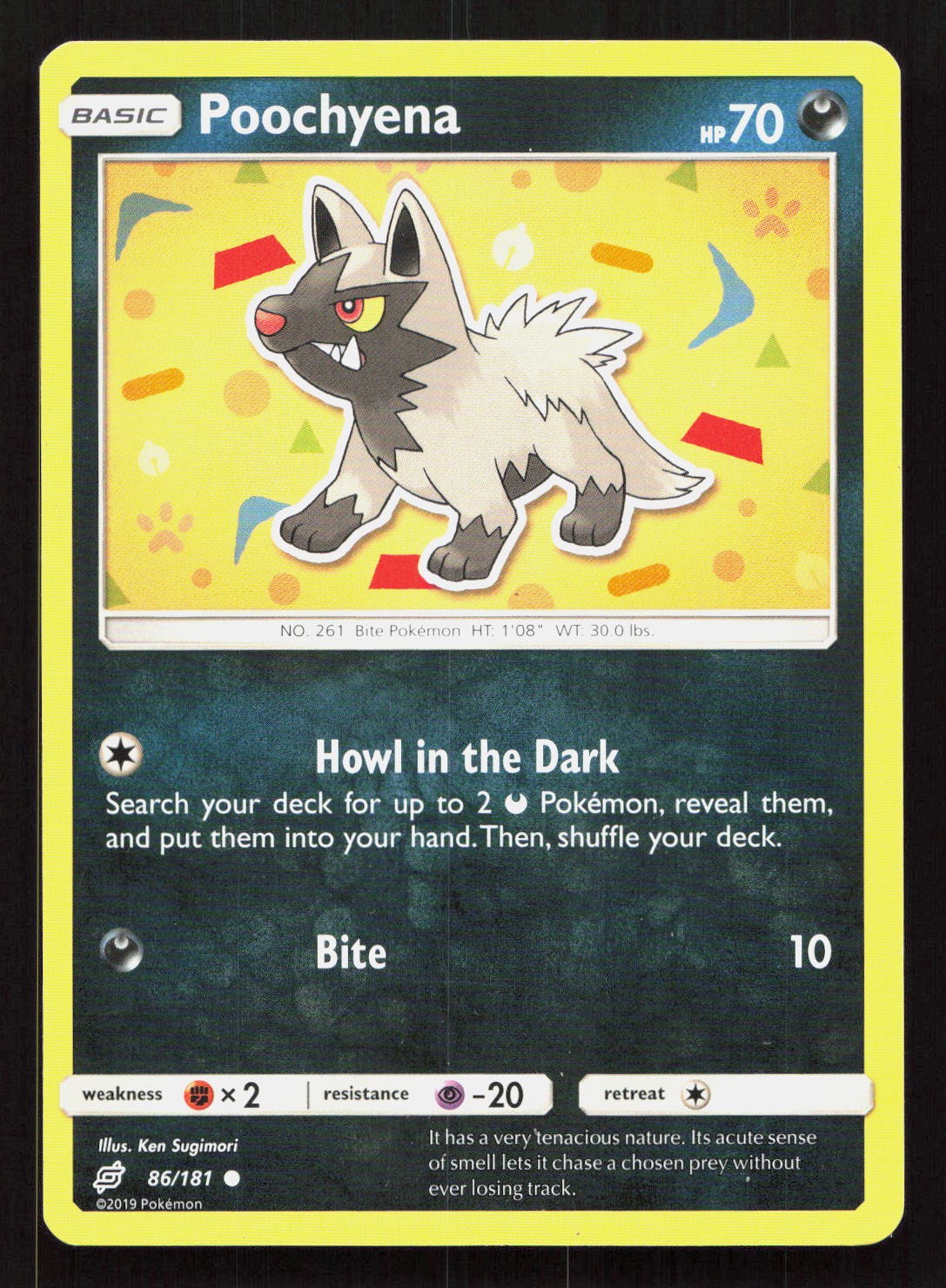 Pokemon POOCHYENA 86/181 TEAM UP