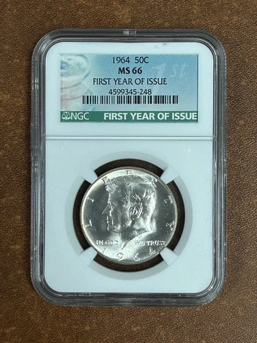 1964 Kennedy Half Dollar - NGC MS-66