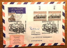 Österreich, Flugpost  " 125 J. KRONPRINZ RUDOLF BAHN  " Wien -  Eschau ( BRD )