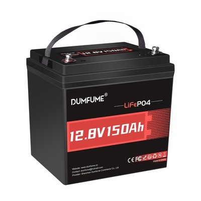 12V 150Ah Max LiFePO4 Lithium Battery 100A BMS For RVs Solar Camping Off-grid