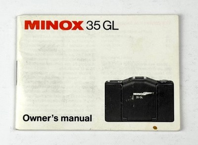 Minox 35 GL Camera INSTRUCTION MANUAL USERS GUIDE / OPERATING