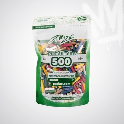 500 PURIZE XTRA Slim Size Aktivkohlefilter Ø 5,9mm 500 Stk.