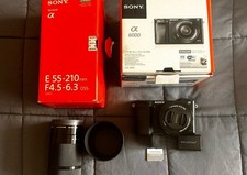 Sony Alpha A6000 Black 16-50mm Lens Set 12,367 Shots