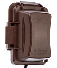 Bates- Weatherproof Electrical Outlet Cover, 1-Gang, Brown 1 Pack,