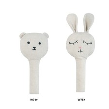 Lovely Handbell Baby Teething Toy Cotton Animal Teether Doll Infant Chewing Gift