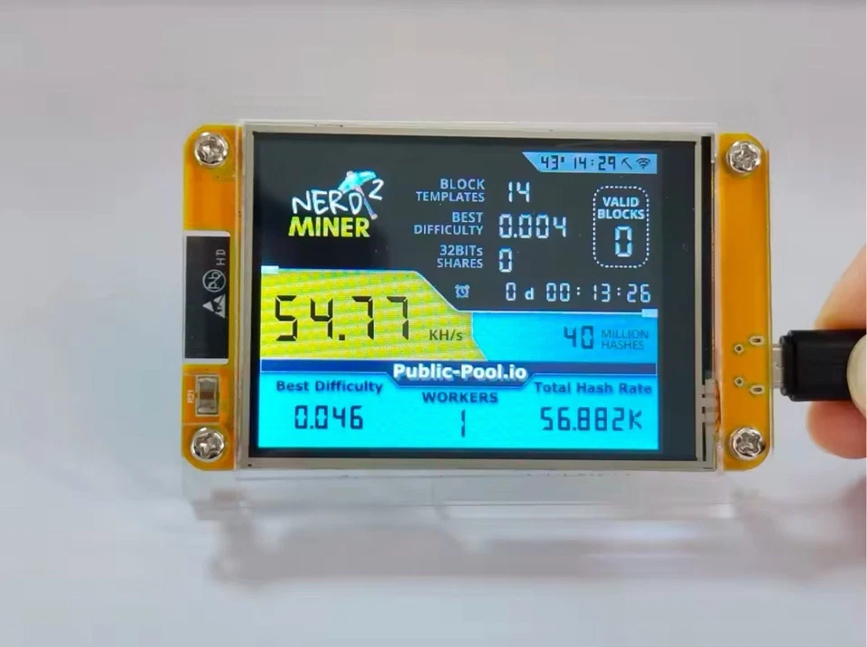 Bitcoin miner jackpot NerdMiner Crypto Lottery, Nerd Miner, Bitcoin Miner 49/Ks - Image 2 of 3