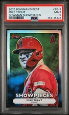 2025 Bowmans Best Mike Trout Showpieces PSA 9 Angels