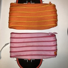 Lot of 2 ZIP IT Pencil Cases Zipper Pouch