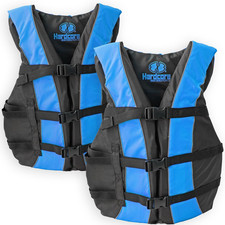 Hardcore Life Jacket 2 Pack Paddle Vest for Adults; Coast Guard Approved Type II