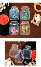 Transparent PET sticker pack for DIY crafts bottle dried flowers bookmarks