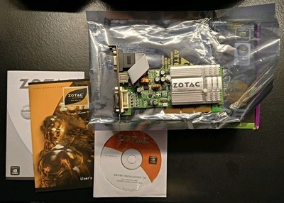 Zotac GeForce FX 5200 nVidia 128MB DDR Retro AGP 8X DVI-I TV-Out VGA komplett 