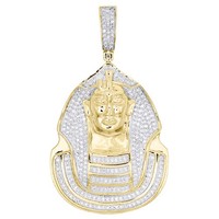 JFL Diamonds & Timepieces 10K Gelbgold Pharao Diamant AnhäNger Charm 0.83 Ct