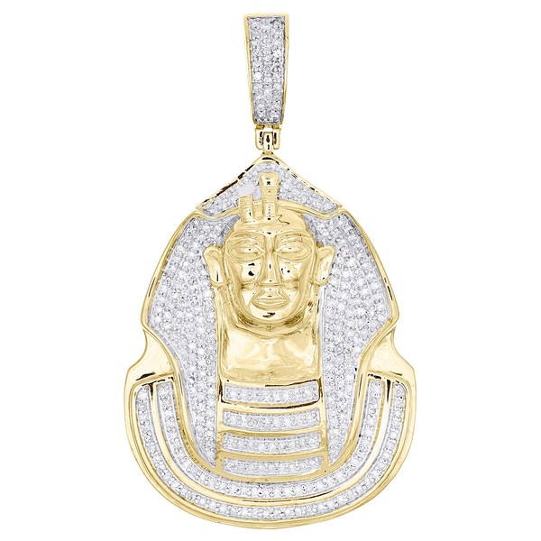 JFL Diamonds & Timepieces 10K Gelbgold Pharao Diamant AnhäNger Charm 0.83 Ct-image