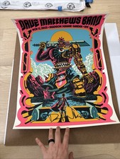 Dave Matthews Signed DMB Poster MSG 11/17/23 Beckett LOA 18x24 Dave Arcade