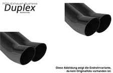 Edelstahl Duplex Racing-Komplettanlage Ø60mm-System Opel Corsa B 2x76mm DTM
