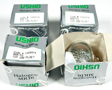 4-Pack BAB/FG 20W 12V MR16 36-Degree Flood GU 5.3 Base Long-Life Lightbulb Ushio