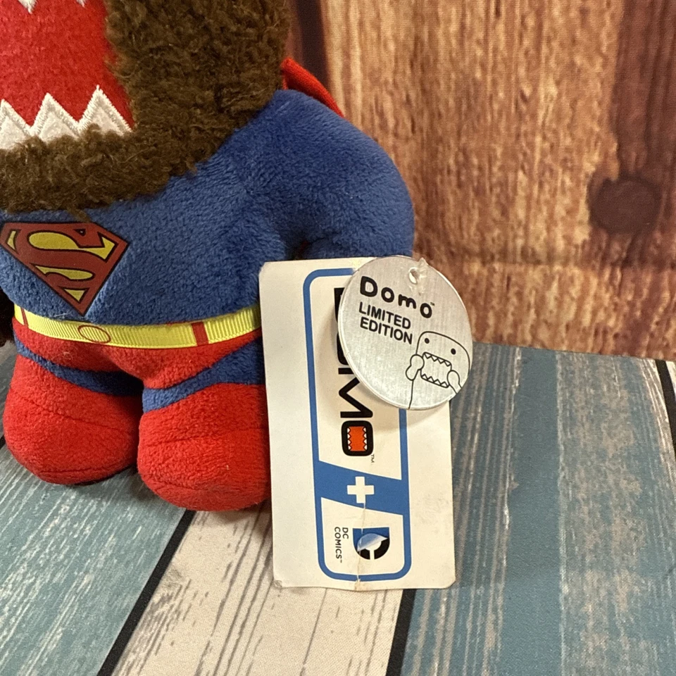 Domo-kun NHK personaje DC comics Superman muñeca de peluche juguete 6,6" con etiqueta Foto 3 de 4