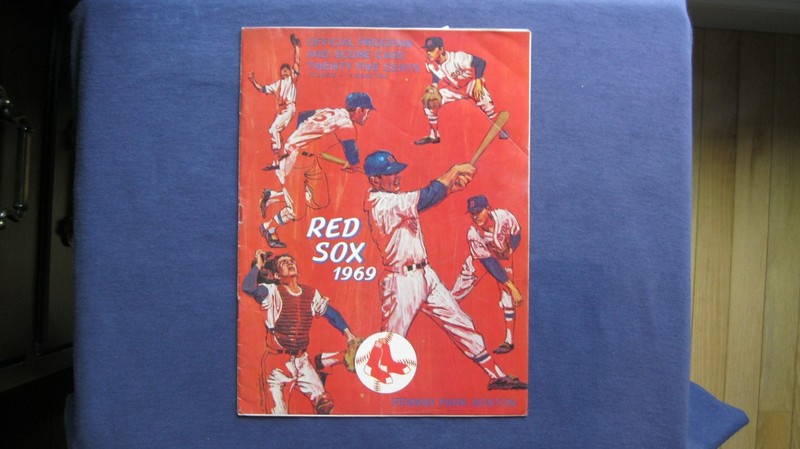 1969 Boston Red Sox Official Game Program and Score Card