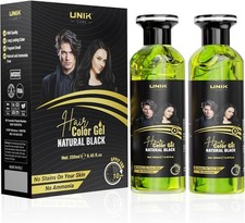 UNIK HAIR COLOR GEL BLACK No AMONIA -Popular Brand UK