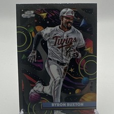 Topps 2025 Cosmic Chrome Byron Buxton #76 Minnesota Twins Baseball Base Set