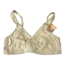 NWT AMOENA 2127 Wire Free Mastectomy Bra 38A Soft Cup Ivory Back Closure Nude 38