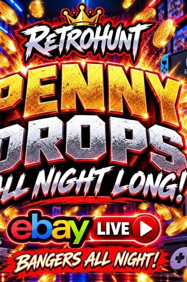 MASSIVE EBAY LIVE MODERN & RETRO GAMES & CONSOLES 🔥PENNY DROPS ALL NIGHT🔥