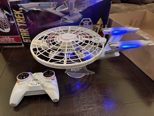 Star Trek USS Enterprise Air Hogs  NCC-1701-A Remote Control Drone For Parts