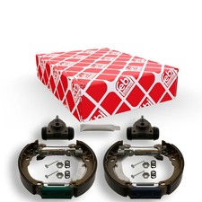 FEBI BREMSBACKEN SATZ +RADBREMSZYLINDER +ZUBEHÖR passend für FIAT 500 PANDA FORD