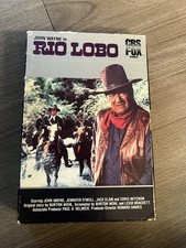 Rio Lobo (1970) (VHS, 1983) CBS/FOX Video, RARE Slide Drawer Box, John Wayne