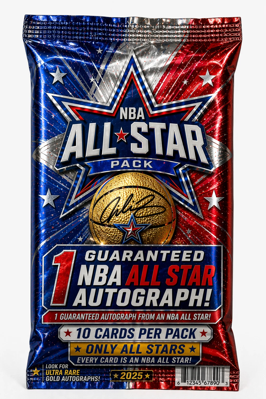NBA Mystery Pack with Guaranteed Autographs | 10-12 Licensed Cards Per Box
