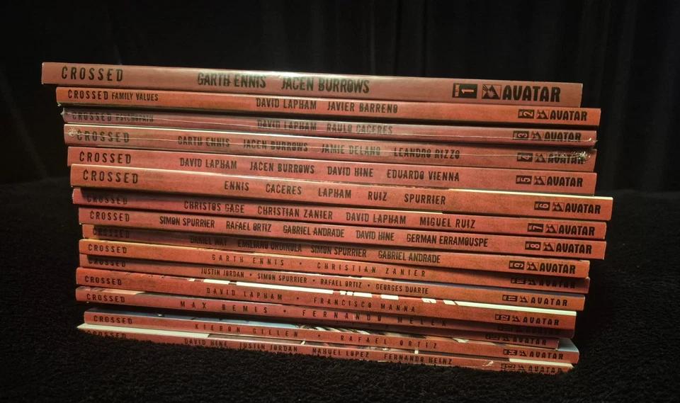 Avatar CROSSED 1 2 3 4 5 6 7 8 9 10 11 12 13 14 15 16 TPB Graphic Novel 1-16 Lot - Image 2 of 2